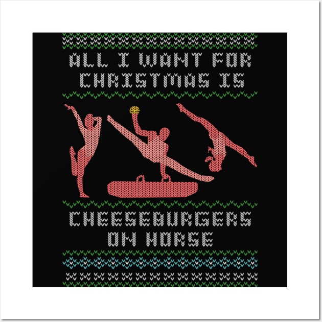 Cheeseburgers On Horse Wall Art by GymCastic